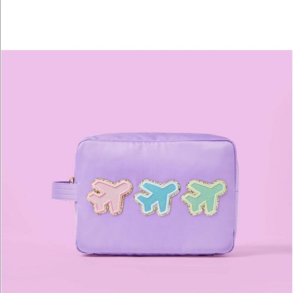 Purple Stoney clover bag